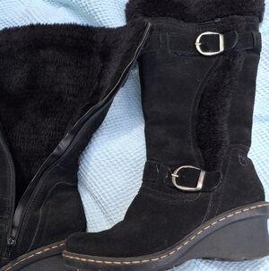 BareTraps Black Boots
